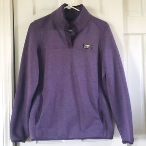 L L Bean sweater fleece pullover.